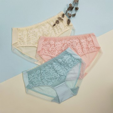 【瑪登瑪朵】無鋼圈 低腰平口內褲(牛奶黃/糖霜粉/月光綠)