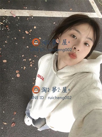 美式字母連帽衛衣女 秋冬加絨寬松T 慵懶外套 大學T【淘夢屋】