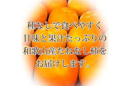 和歌山秋の味覚　平核無柿（ひらたねなしがき）約7.5kg ※2024年10月上旬〜10月下旬頃に順次発送予定