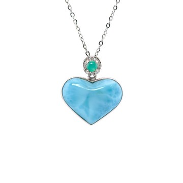 寶麗金珠寶-天然拉利瑪墜子