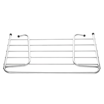 德利生活 陽窗台收納架  固定款 銀色  1個