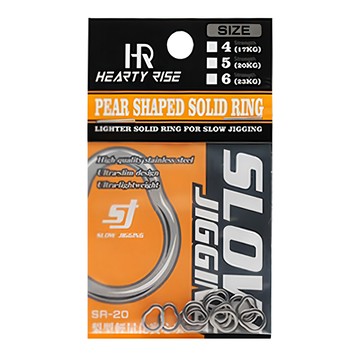 HR HEARTY RISE SJ 梨型輕量化實心環 SR-20  1包  銀色
