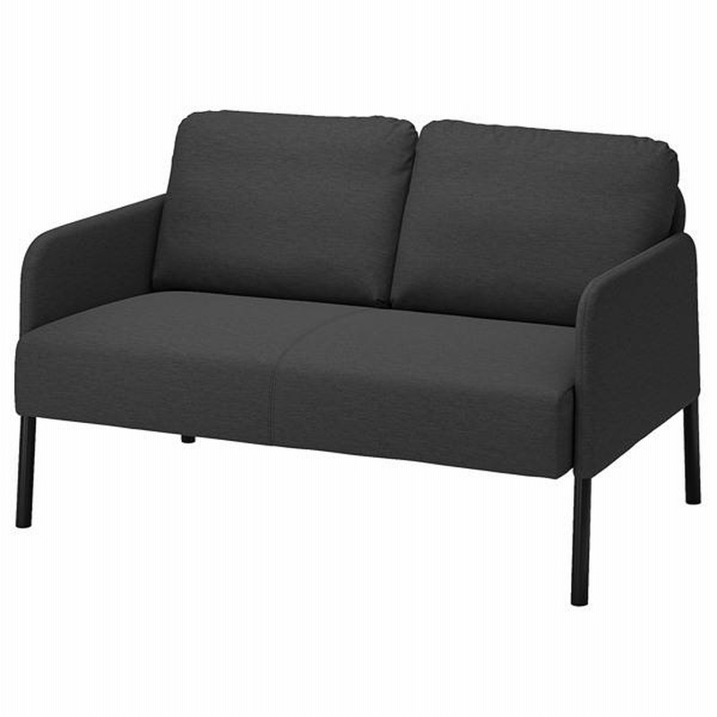 IKEA　イケア　ダークグレー２人掛けソファ IKEA/イケア/通販】GLOSTAD グロスタード 2人掛けソファ