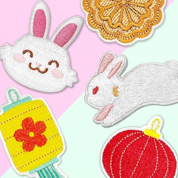 【刺繡夾子】中秋夾夾趣 (共五款)