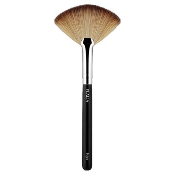 FLALIA 經典扇形刷 聚酯纖維刷毛 實木握柄  黑色  1支