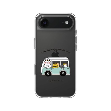iPhone Air Clear Case（相機按鈕） 透明 - 懶散兔與啾先生 Lazy Rabbit and Mr.Chu - Journey
