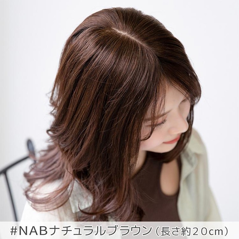 ヘアピース 人毛100% 人毛 100 ウィッグ トップカバー 部分ウィッグ ...