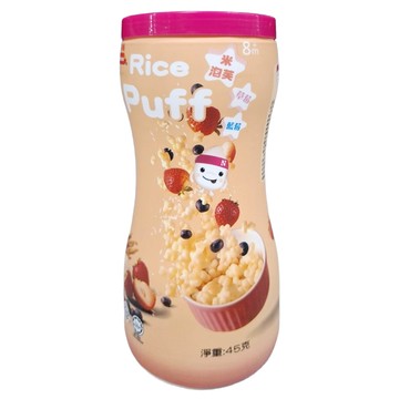 Nutrinini 脆妮妮 米泡芙 酸甜自然香氣  草莓藍莓  45g  1罐