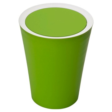 QUALy 小樂色筒 圓  190 x 150mm  綠筒白邊框綠蓋