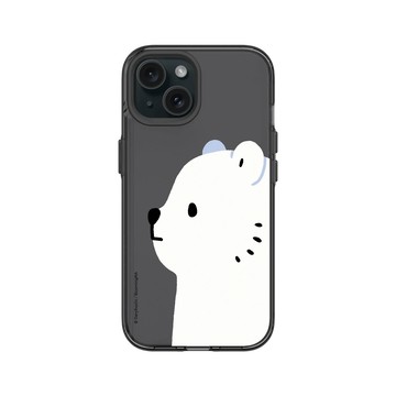 iPhone 15 Clear 酷墨灰 - 白白日記 Darylhochi - 側面
