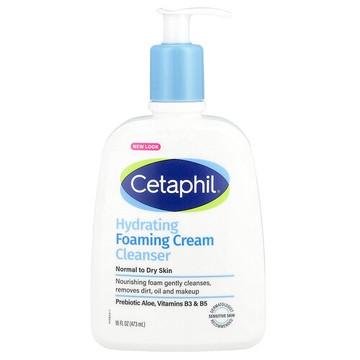Cetaphil, 補水泡沫洗面奶，16 液量盎司（473 毫升）