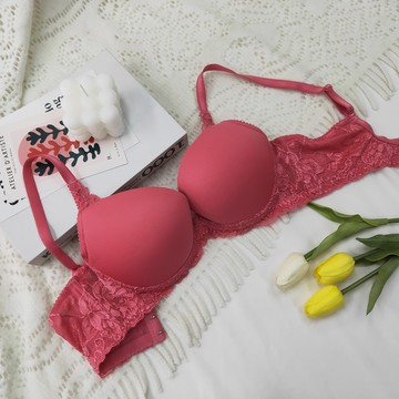 【曼黛瑪璉】紓壓包覆內衣 B-D 罩杯(紫莓粉)