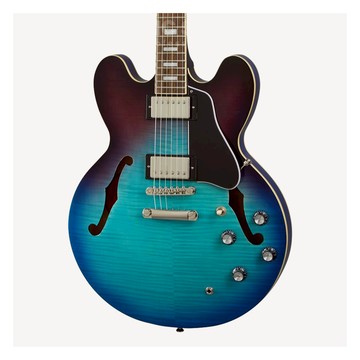 Epiphone ES-335 Blueberry Burst Figured HH 電吉他 半空心 雙雙 無搖座 藍莓漸層 月桂木指板