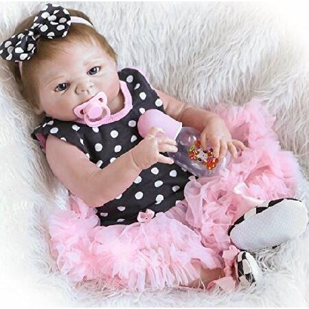 Realistic Reborn Baby Dolls Girl Silicone Full Body 22 Inch