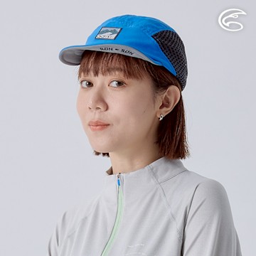ADISI 環保紗速乾超撥水越野跑帽 AH24040 海藍 (S-XL)｜防潑水 吸濕 排汗 快乾 透氣