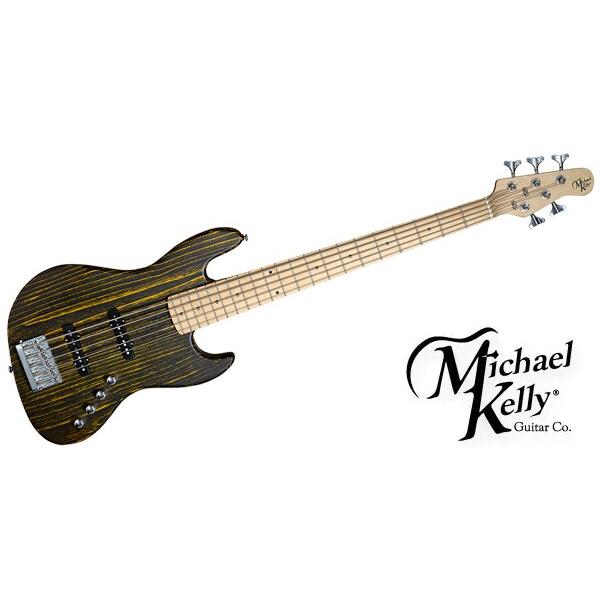 Michael Kelly Guitars（マイケルケリーギターズ） 5弦ベース Element 5OP Transparent Yellow