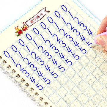 兒童字帖寶寶學前班幼兒園啟蒙學前3-6歲1歲凹槽練字帖寫字楷書小學生數字漢字練習描紅練字本貼學寫字中班入門初學者神器控筆訓練