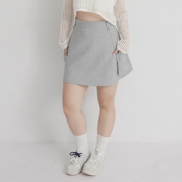 雲朵棉工裝口袋短裙(附褲) 中大尺碼裙子