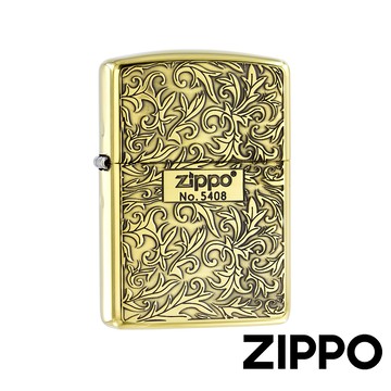 ZIPPO 精雕仿古唐草(加厚版)防風打火機 日本設計 官方正版 現貨 限量 禮物 送禮 終身保固 ZA-3-19B