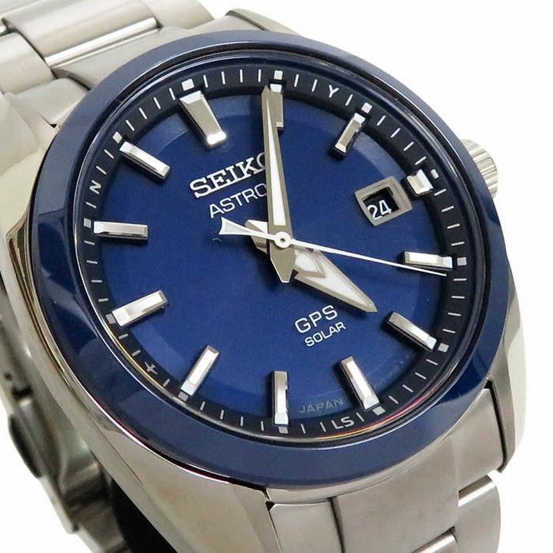 セイコー SEIKO アストロン SBXD003 ブルー SS/セラミック メンズ 腕時計