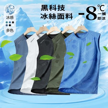 ONE牌同廠 男排汗健身背心 涼感背心 排汗衫 排汗背心 背心男 無袖上衣 運動騎行上衣 運動排汗服 吸濕排汗 冰絲背心
