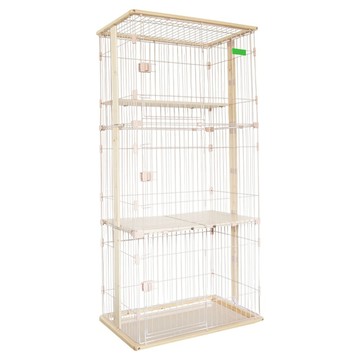 3baby 三個寶 4層 貓籠  原木色  1個  176 x 85 x 54cm