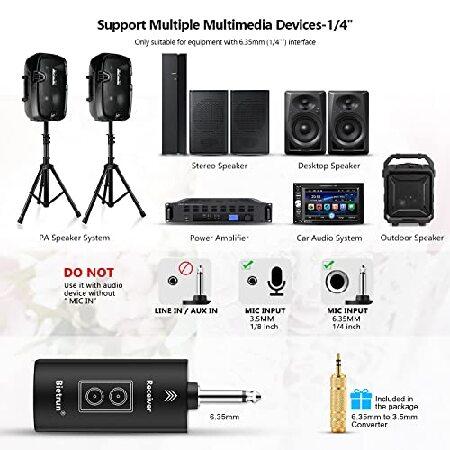 Wireless Microphone, Uhf Metal Dynamic Handheld Karaoke Mic, Rechargeable Receiver (Work 6hs),160ft Range, for Karaoke, Singing, Stage, Wedding, Speec