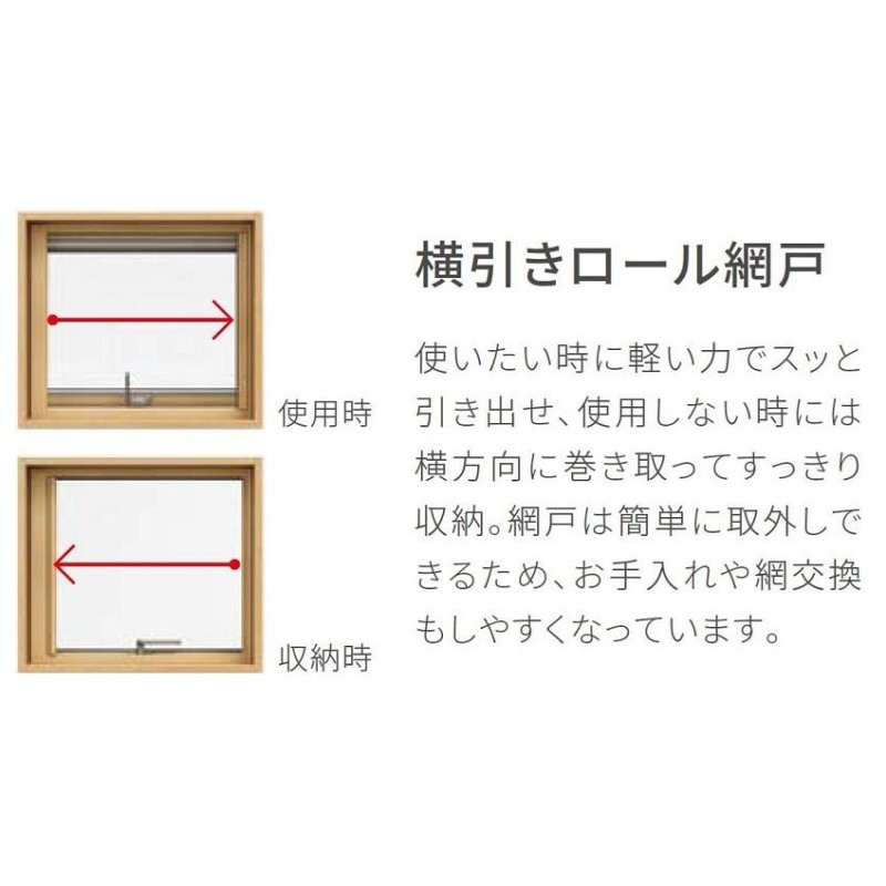 横引きロール網戸 サーモスL 横すべり出し窓 / カムラッチハンドル仕様用 03605[03305] LIXIL リクシル TOSTEM トステム |  LINEブランドカタログ