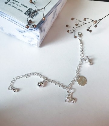牛寶寶款-純銀手鍊-彌月禮 生日禮物