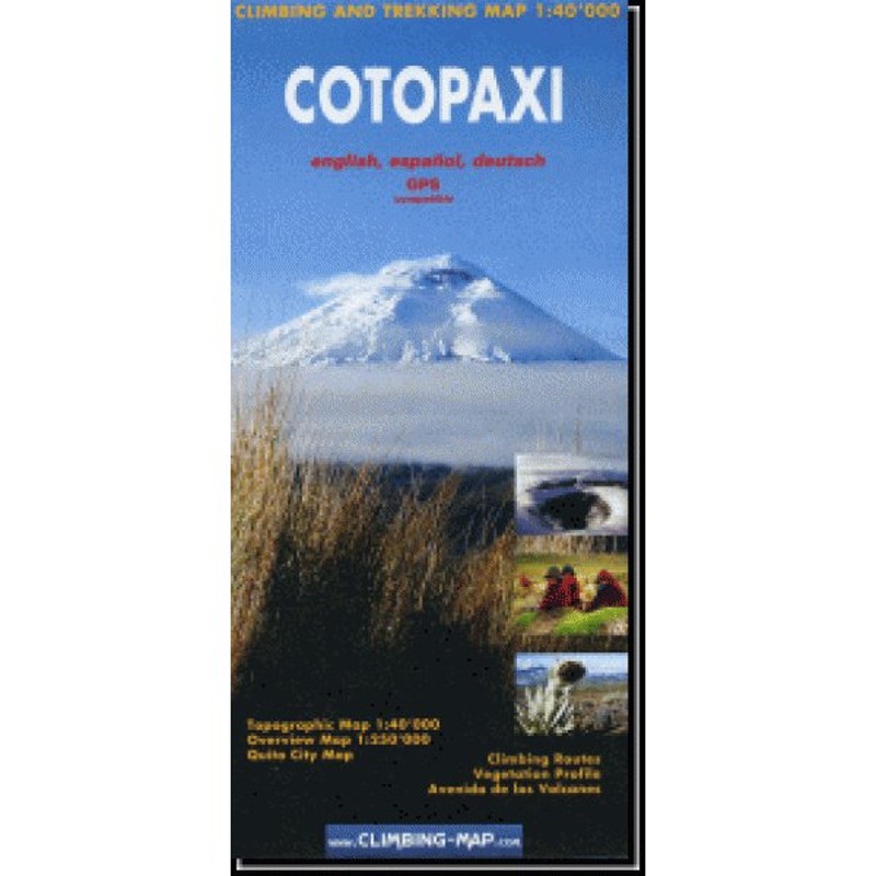 エクアドルの高峰登山を目指す地図　コトパクシ・クライミングマップ　Cotopaxi　LINEショッピング