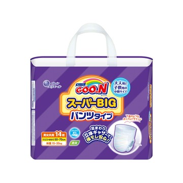 GOO.N 日本大寶寶紙尿褲-褲型SB (XXXL) 14片/包