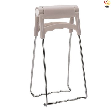 月陽莫蘭迪粉加粗不鏽鋼手抓取物式取盤夾防燙鍋夾(mh1888)