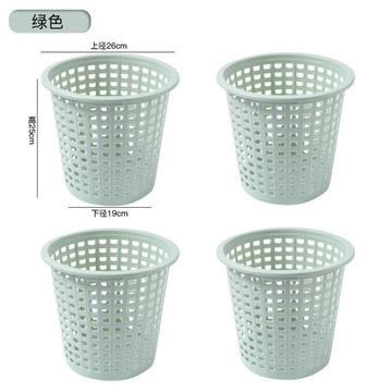 💥臺灣有貨💥免運💥【買一送三】垃圾桶家用大號容量無蓋客廳廚房臥室厠所辦公室紙簍 G4IH