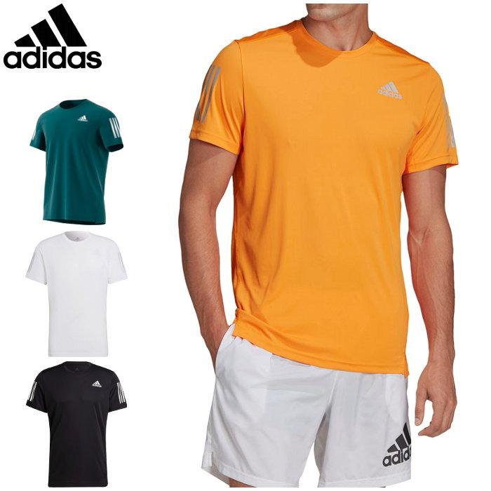 adidas メンズO adidas/アディダス ポリエステルTシャツ 半袖 スポーツ ジョギング トレーニング ブラック/イエロー P66222