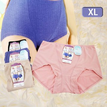 大尺碼萊賽爾蕾絲邊高腰女內褲-7948-6件組
