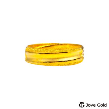 Jove Gold漾金飾 相知相惜黃金男戒指