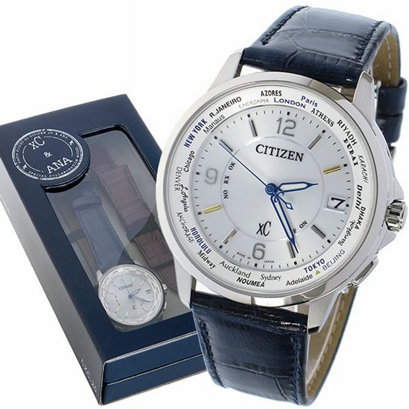 腕時計 メンズ腕時計 シチズン クロスシー Anaスペシャルコラボモデル エコドライブ メンズ 電波 腕時計 Cb10 03b ホワイト 通販 Lineポイント最大0 5 Get Lineショッピング