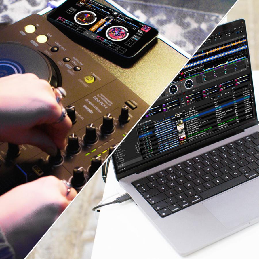 Pioneer DJコントローラー DDJ-FLX4   ヘッドホン ATH-S100   PCスタンド   ダストカバー セット《rekordbox   Serato DJ Lite 対応》