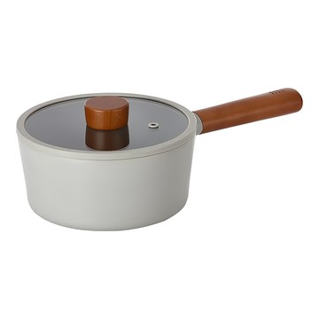 NEOFLAM 台灣公司貨 FIKA 2.0系列 電磁爐適用 陶瓷塗層鑄造單柄湯鍋  18cm  暗夜灰  1個