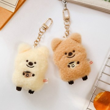 🇰🇷 韓國KKOBA 現貨 KiKi QUOKKA 短尾袋鼠 咖啡絨毛吊飾 吊飾 絨毛吊飾 韓國文創