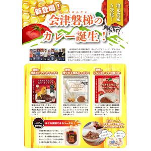 ふるさと納税 名水の町、磐梯町産のりんごを贅沢に使用！すりおろしりんごキーマカレー4食セット 福島県磐梯町