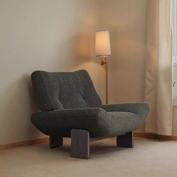 椅子 實木椅子 餐椅 辦公椅 真皮椅 免運 速發 開立發票 復古單人沙發休閑老虎椅宅寂風設計師款懶人臥室客廳陽臺高端躺椅