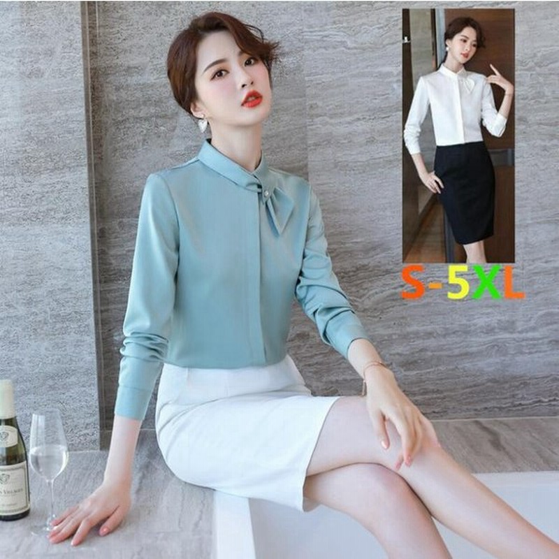 デイリーコーデ女性らしい 春夏フォーマルシャツレディース長袖シャツ スリムブラウス着痩せ Ol通勤シフォンブラウス就活 無地スーツパンツタイトスカート可選 通販 Lineポイント最大0 5 Get Lineショッピング