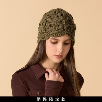 【追加到貨】SO NICE 韓系鈎花造型毛帽