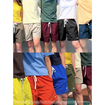 CryingCenter 男女款5寸不過膝防輕潑水沙灘寬松休閑短褲哭喊中心