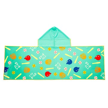 akachan honpo - 涼感連帽毛巾-壘球部 (約H50×W150cm)