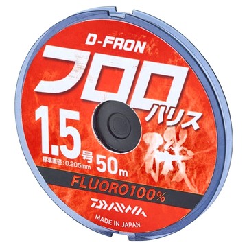 DAIWA 釣線 D-FRON FLUORO HARISU 1.5  50m  1個  transparent