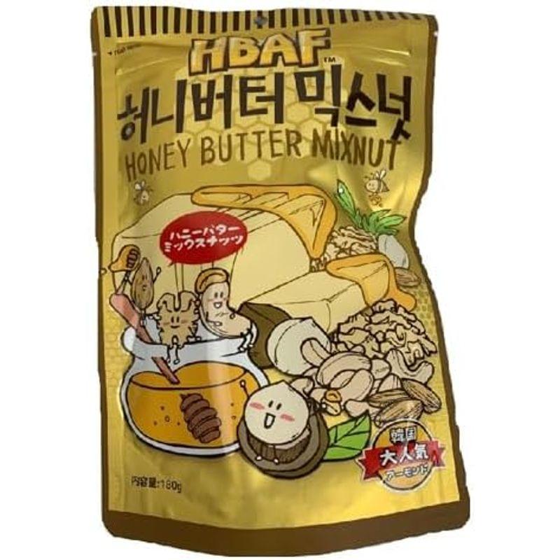 HBAF ハニーバターミックスナッツ 180g×1袋 韓国お菓子 Tom`s farm Jancode 4570195000070