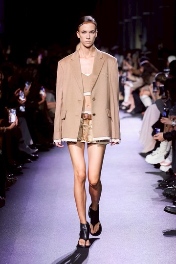 Miu Miu Low-rise denim miniskirt