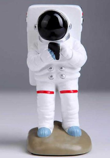【手機座-太空人造型-樹脂-高12.5釐米-重300克-1個/組】懶人手機支架生日禮品創意禮品創意-586002